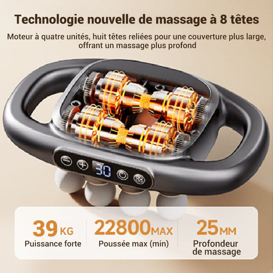 ⏳Promotion Éclair⏰Ensemble de pistolets de massage à 16 têtes et 8 disques