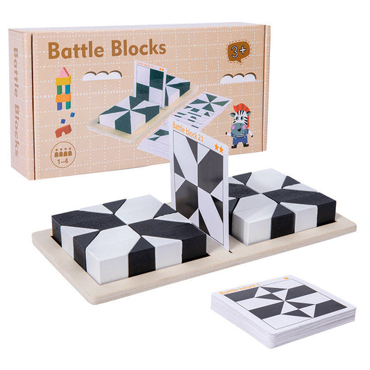 Puzzle de blocs de construction cachés🧩Jouets pour développer la capacité d'imagination spatiale des enfants🧸Jeu de société interactif parent-enfant