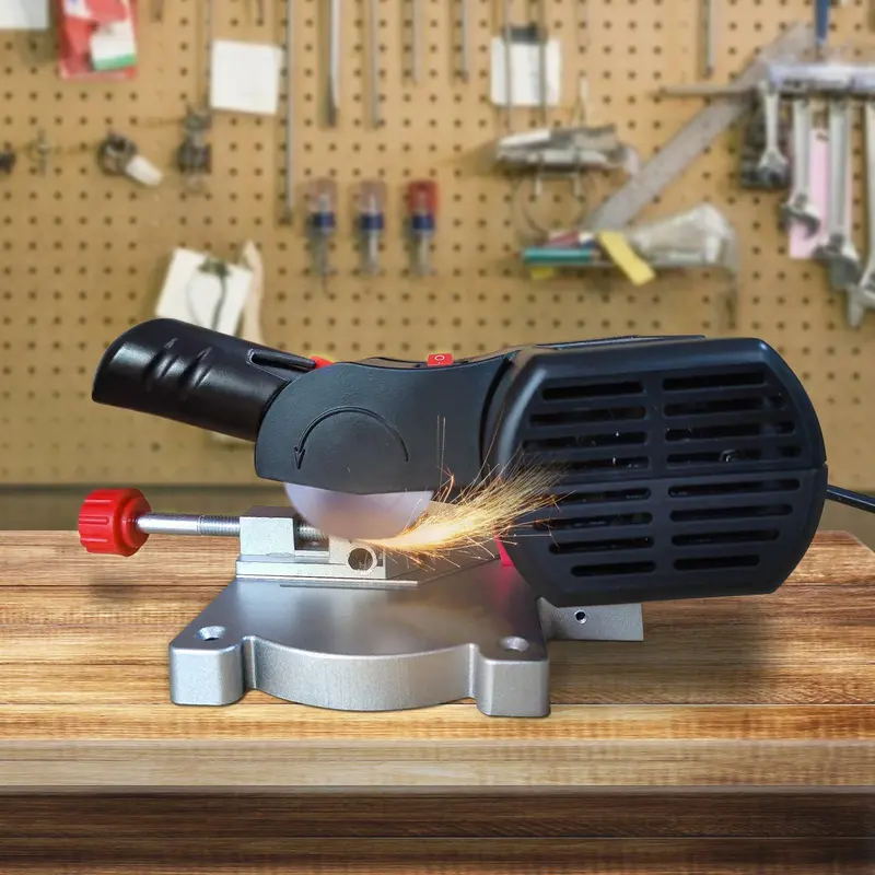 Mini Scie De Table - Scie Circulaire Compacte 5000 Tr/min, Pour Bois, Plastique, Métal, Réglable En Hauteur