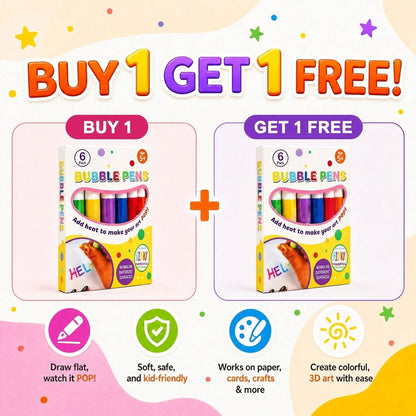 🔮 BUY 1 GET 1 FREE! ✨ Magic 3D Pen – One-stroke drawing & DIY bubble fun ✨