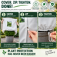 Plant Frost Protection Cover – Breathable Reusable Cover for Shrubs, Pots & Young Trees