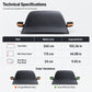 Magnetic Car Windshield Cover Thickened Waterproof Sunshade and Snow Shield with Reflective Strips