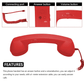 📢📢50% OFF !! ⏰Vintage Retro Telephone Handset ✨The most unique gift! Perfect forLovers of ceremonial occasions🎄
