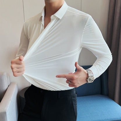 🔥 Hot Sale 🔥Chemise boutonnée infroissable pour hommes