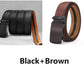 🔥Ceinture à cliquet en cuir avec boucle réglable