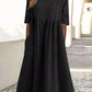👗Réduction pour le début de l'été💝Robe décontractée en coton à col ras du cou et à poches pour femmes(🔥50% de réduction)