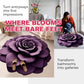 🔥Vente chaude 50% de réduction💕Tapis en peluche florale et terre de diatomées