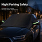 Magnetic Car Windshield Cover Thickened Waterproof Sunshade and Snow Shield with Reflective Strips