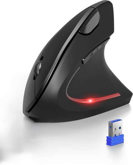 🖱Souris optique verticale ergonomique sans fil rechargeable par USB(🔥50% de réduction)