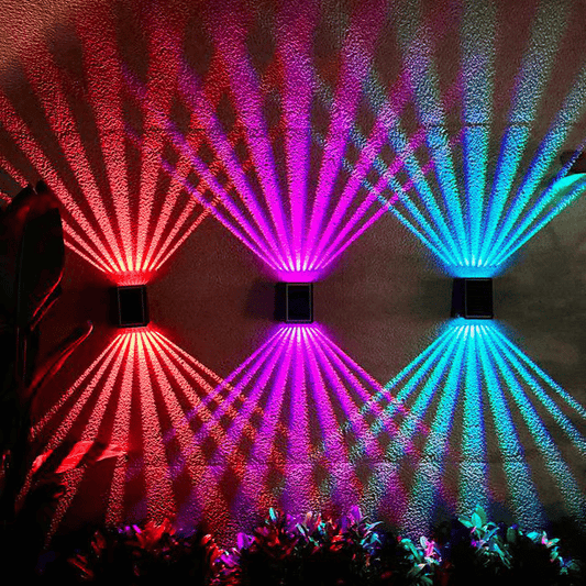 ✨☀️Applique solaire colorée à 4 LED pour l'extérieur Imperméable à l'eau