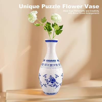 ⏳Spécial à durée limitée⏰Vase 3D Art Puzzle🧩🪴