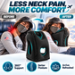 ✈️ Inflatable Ergonomic Hollow-Cutout Travel Pillow – PVC Flocking, Quick Inflate, With Storage Bag ✨