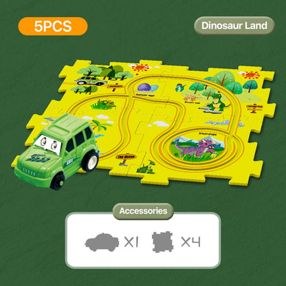 ⏳Spécial à durée limitée⏰Jeu de puzzle éducatif pour enfants Voiture sur rails🧩