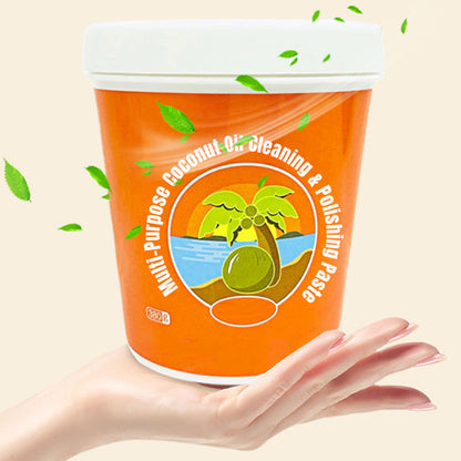 Pâte de nettoyage 🌿 & de polissage ✨ multi-usages à l'huile de coco 🥥💚