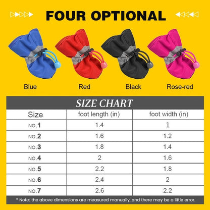📢📢50%  OFF !! ⏰Waterproof shoes for pets (4 pcs)