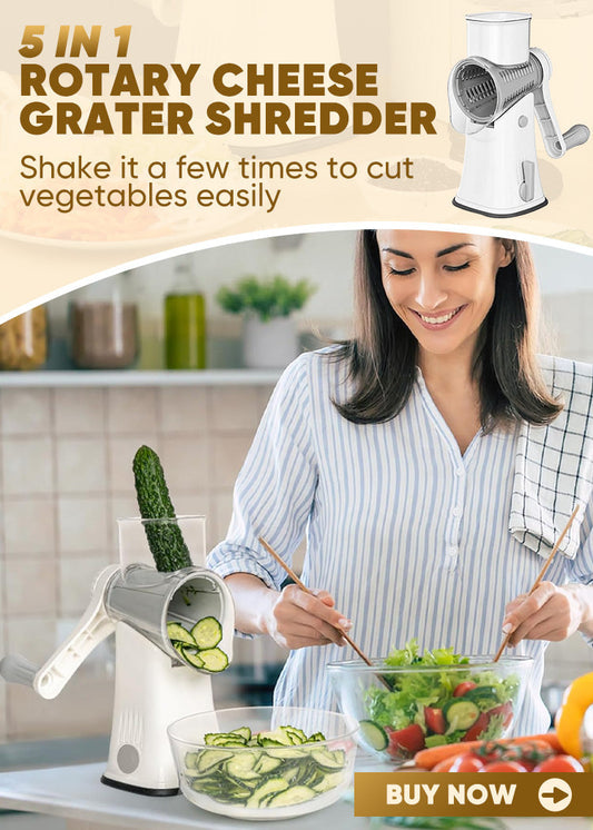 ✨Vente chaude - 50% de réduction🏆Hachoir rotatif manuel multifonctionnel pour légumes de cuisine