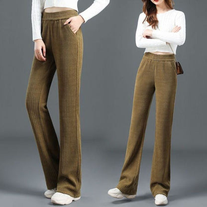 ⏳Spécial à durée limitée⏰Pantalon d'auture élégant à taille large et élastiquée👖
