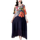 Robe Élégante Flottante à Imprimé Floral pour Femmes en Grande Taille