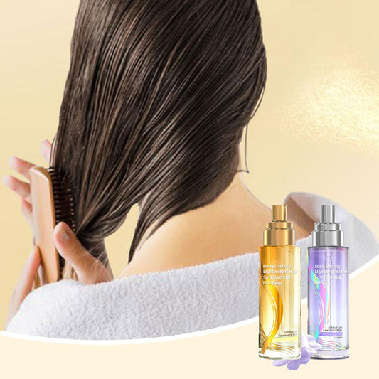 Spray d'Huile Essentielle Légère et Douce à Longue Durée pour Cheveux