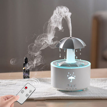 🌈💧Humidificateur d'aromathérapie à gouttes de pluie rotatives à 7 couleurs💧🌈Spectacle lumineux coloré Brume parfumée créant une atmosphère de rêve à la maison