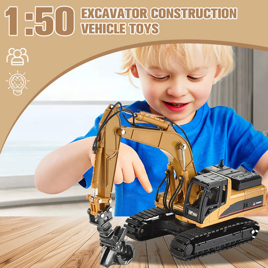 ⏳ 50 % de réduction pour une durée limitée ! 💥 Véhicule de chantier pelleteuse 1:50
