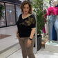 🔥Vente chaude d'été -50 %🔥Haut décontracté élégant imprimé à col en V pour femme