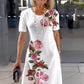 🌸 50% de réduction pour une durée limitée 💐 Robe à manches courtes Rose Bloom