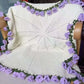 Couverture bouquet au crochet
