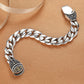 Bracelet à maillons cubains vintage pour homme