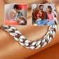 Bracelet à maillons cubains vintage pour homme