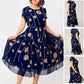 👗2025 Nouvelle conception✨️Robe à manches courtes en maille imprimée à pois