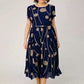 👗2025 Nouvelle conception✨️Robe à manches courtes en maille imprimée à pois