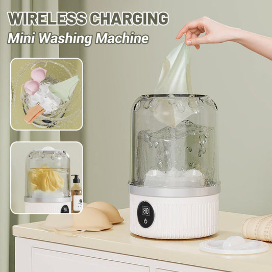 Mini machine à laver à chargement sans fil