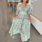 🔥Soldes d'été - 50% de réduction🔥Robe longue élégante à cordon floral pour femmes