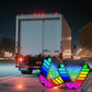 Feu de freinage à LED triangulaire coloré