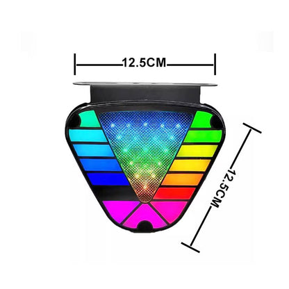 Feu de freinage à LED triangulaire coloré