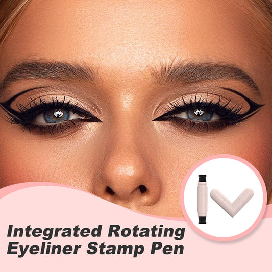 Stylo tampon eye-liner rotatif intégré
