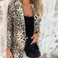 Blazer imprimé léopard tendance pour femme