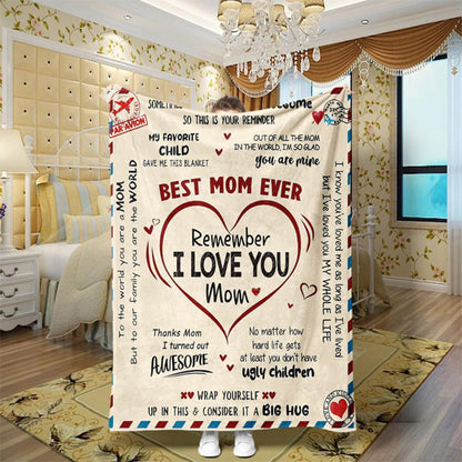 Couverture en flanelle super douce et douillette - montrez à votre mère combien vous l'aimez !