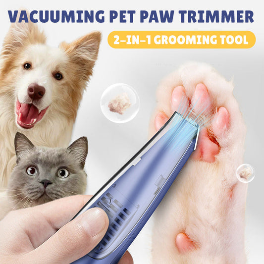 Tondeuse 2 en 1 pour animaux de compagnie avec aspirateur
