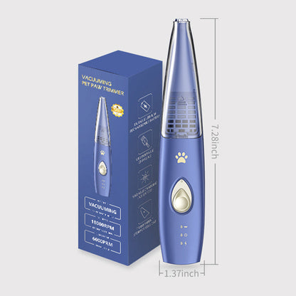 Tondeuse 2 en 1 pour animaux de compagnie avec aspirateur