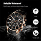 Montre à quartz multifonctionnelle étanche pour homme