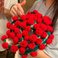Couverture bouquet au crochet