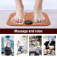 😍Tapis de massage des pieds à impulsion micro-électrique EMS