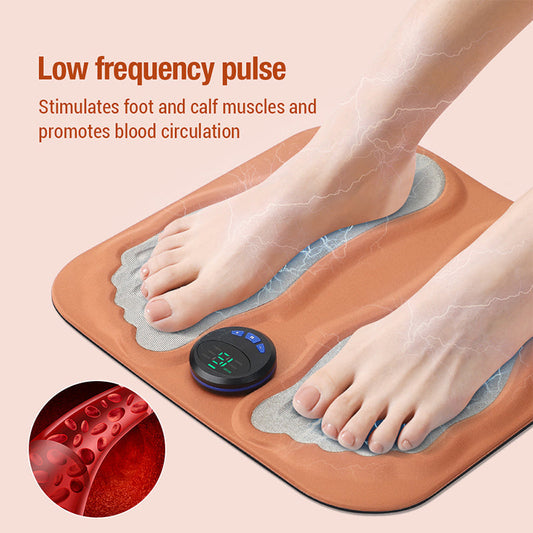 😍Tapis de massage des pieds à impulsion micro-électrique EMS
