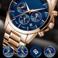 Montre à quartz en acier inoxydable pour hommes