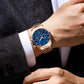 Montre à quartz en acier inoxydable pour hommes