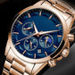 Montre à quartz en acier inoxydable pour hommes