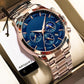 Montre à quartz en acier inoxydable pour hommes