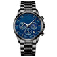 Montre à quartz en acier inoxydable pour hommes